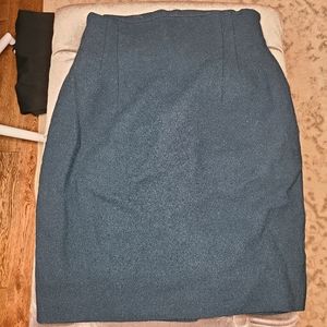 Vintage Green Pencil Skirt